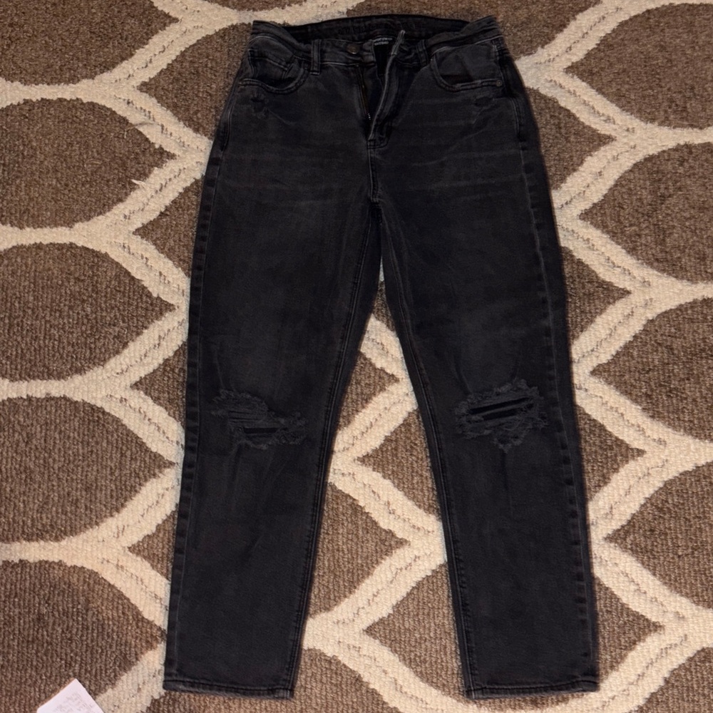 American Eagle Outfitters Distressed Black Skinny Jeans